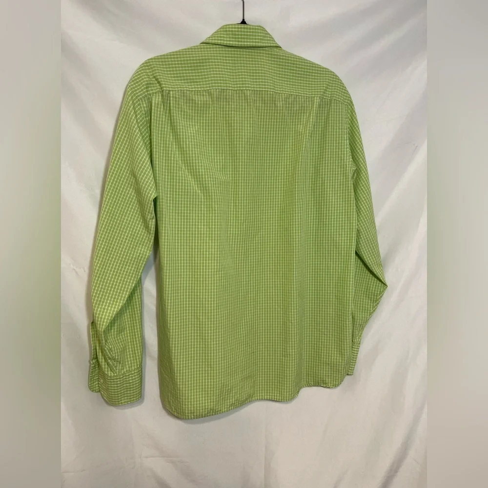J.Crew Green Check Button Down Shirt Men’s Medium 15-15.5 100% Cotton